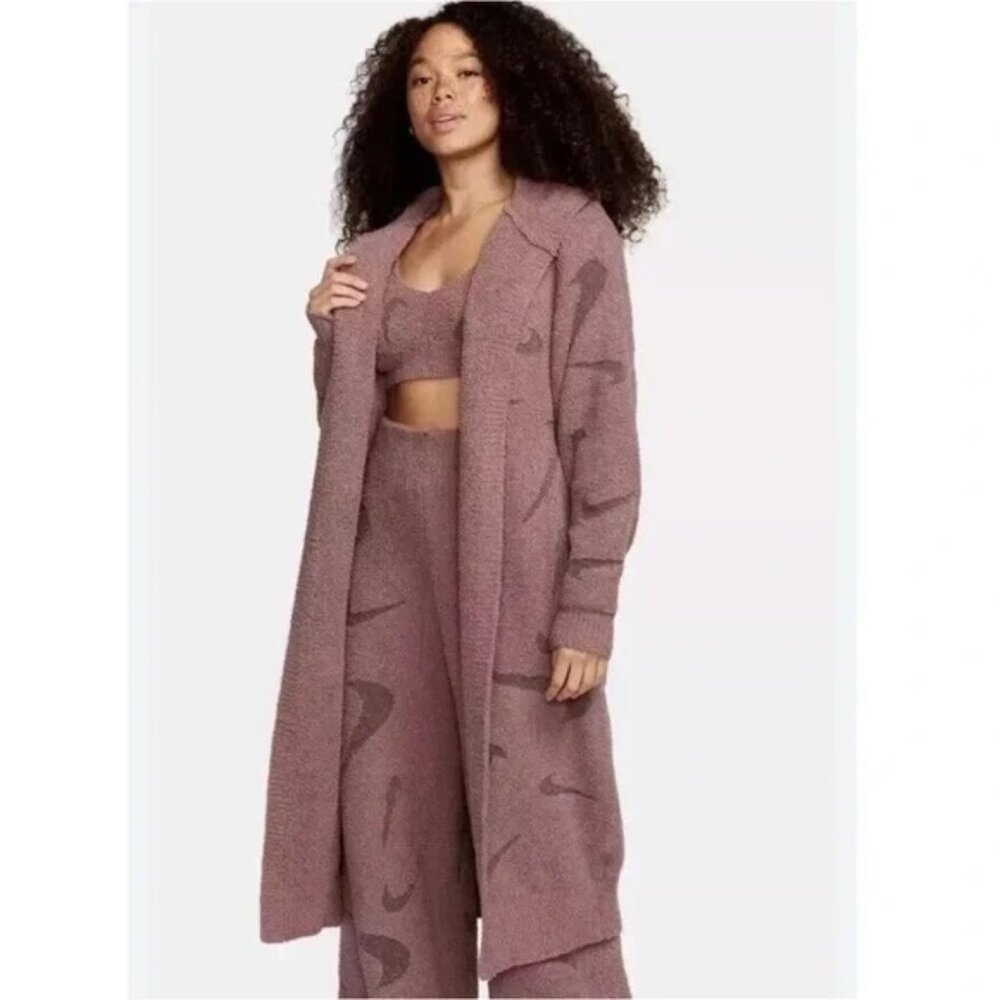 NWT NIKE PHOENIX BOUCLE LONG CARDIGAN, SMALL